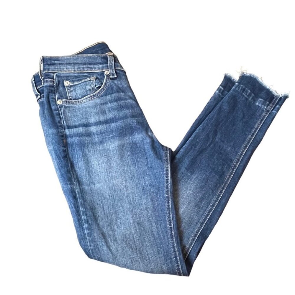 Rag & Bone Ankle Skinny Jeans Size 25 Blair Wash Mid-Rise Stretch Denim
